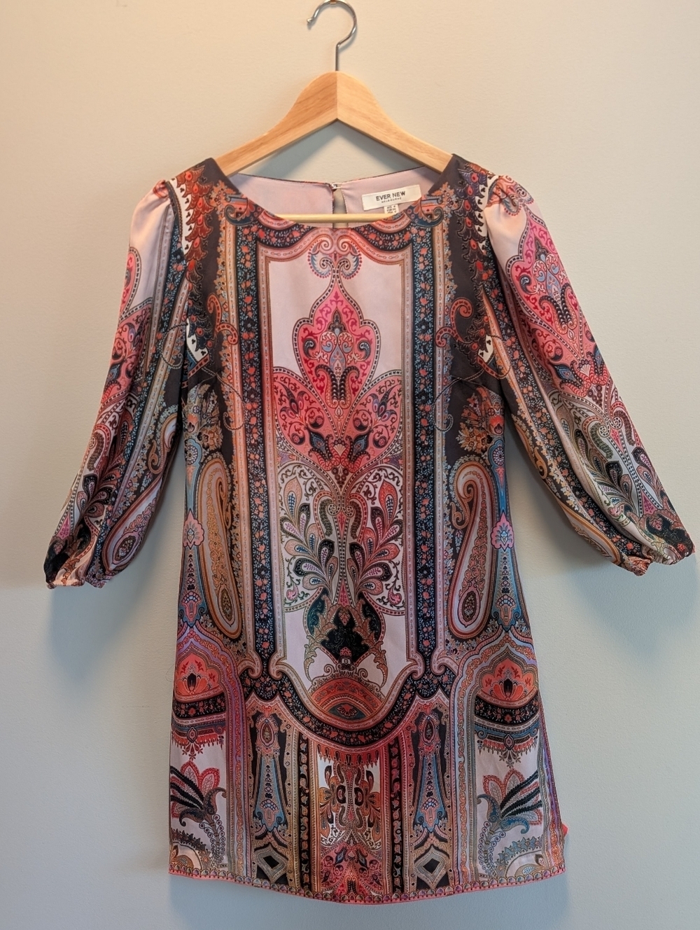 Ever New Melbourne Paisley Print Shift Dress Size 2 (AU 6) Boho Chic